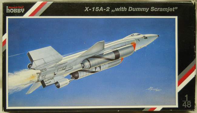 Special Hobby 1/48 X-15A-2 with Dummy Scramjet - Markings for #56-6671 October 3 1967 Worlds Absolute Speed Record Of Mach 6.72 (X15 A2), SH48029 plastic model kit